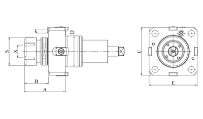 BMT45 Axial Driven Tool Holder